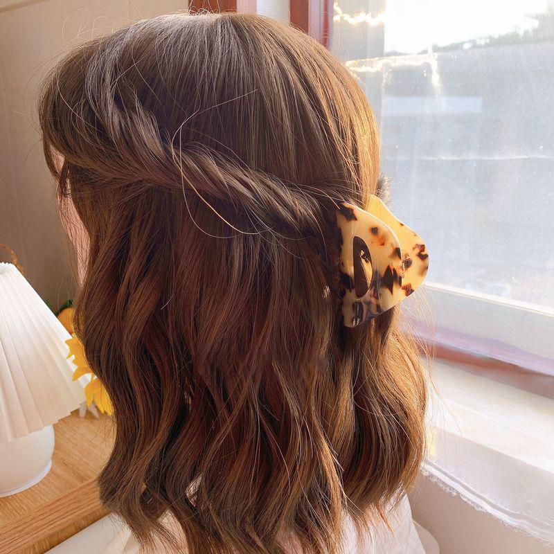 バンスクリップ ヘアクリップ レディース ヘアアクセサリー 髪留め 髪飾り 大きめ まとめ髪 ヘアアレンジ 三角 光沢 おしゃれ 3