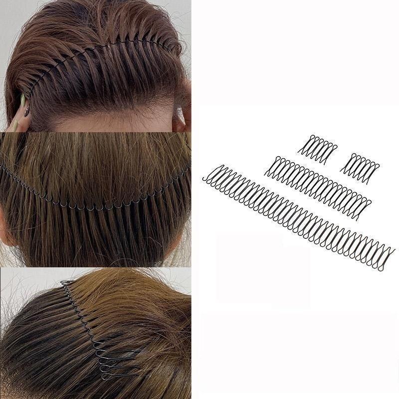 ヘアコーム レディース コームカチューシャ カチューシャ Uピン 前髪 髪 固定 夜会巻き まとめ髪 髪留め ヘアアクセサリー 女性 女子 婦人 シン