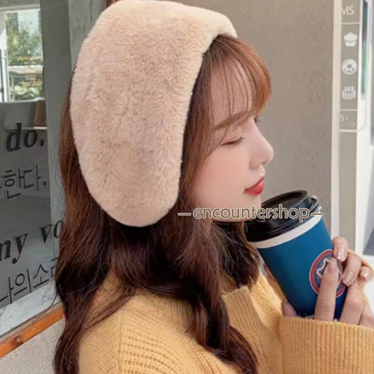 秋冬新作 防寒対策 耳当て ヘアアクセサリー ふわふわ 耳あて イヤーマフ 保温 イ...