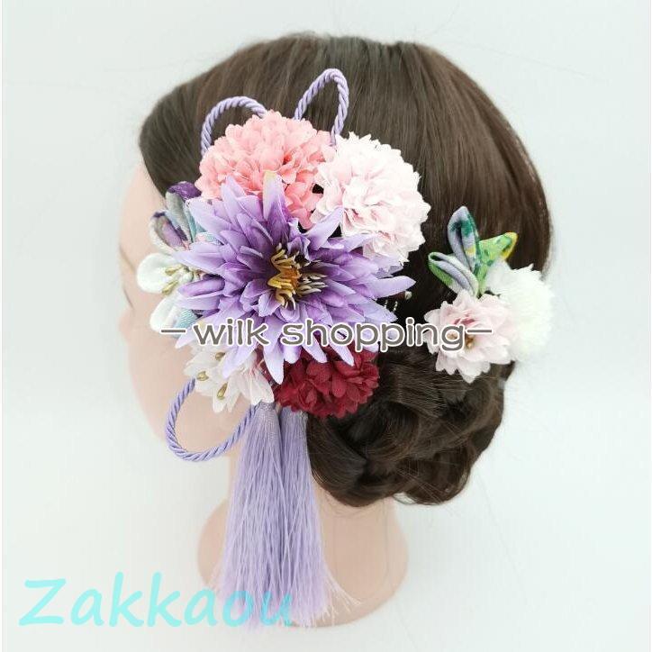 髪飾り クリップ 和装 Uピン浴衣 成人式 七五三 卒業式 入学式 花 ヘアアクセサリー かんざし 髪留めコサージュ ヘアアクセ 撮影 花火大会