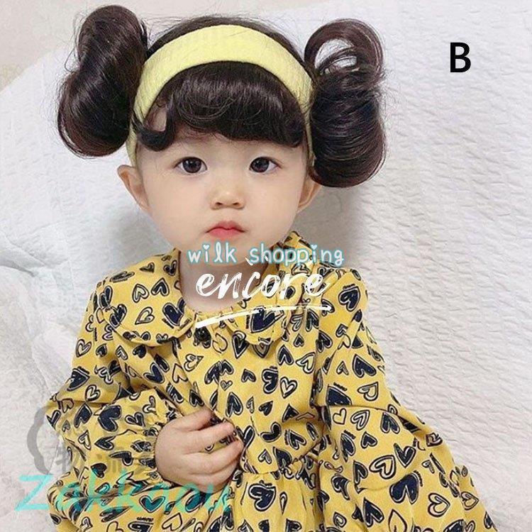 ニャンワークショップの髪飾り 子供 ヘアアクセサリー ヘアバンド 女の子 ガール かつら装飾 髪留め シュシュ 撮影用 韓国風 INS 可愛い 発表会 パーティー オシャレ 七五三｜アングル3