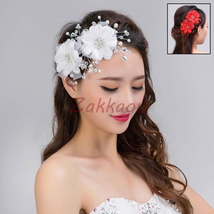 お嫁さん　髪飾り　かんざし　花嫁　レディース　ヘアアクセサリー ウェディング　結婚式　髪留め　ヘッドアクセ　結婚式　入学式
