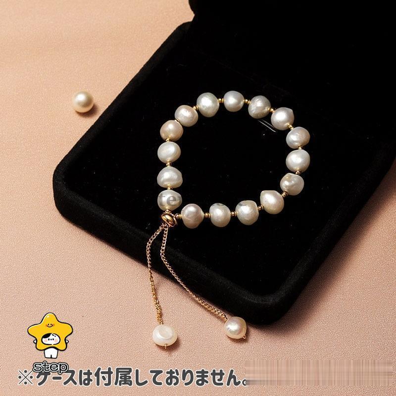 ブレスレット アクセサリー レディース 女性用 フェイクパール ゴールドカラー か...