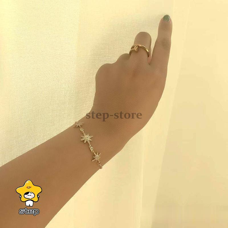ブレスレット 腕輪 レディース 女性 アクセサリー 星型 ラインストーン きらきら ...