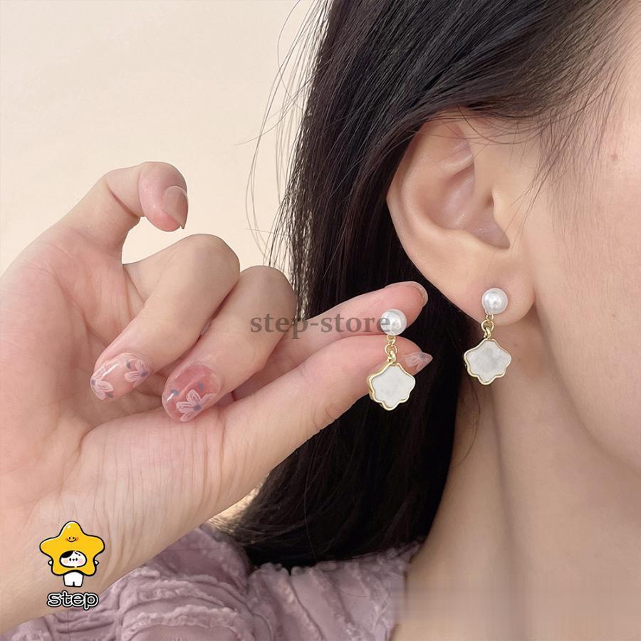 Rakuten - 貝殻モチーフピアス レディース韓国ピアス