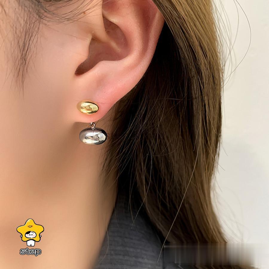 ニャンワークショップのビーンズピアス 韓国 ピアス レディース｜アングル2