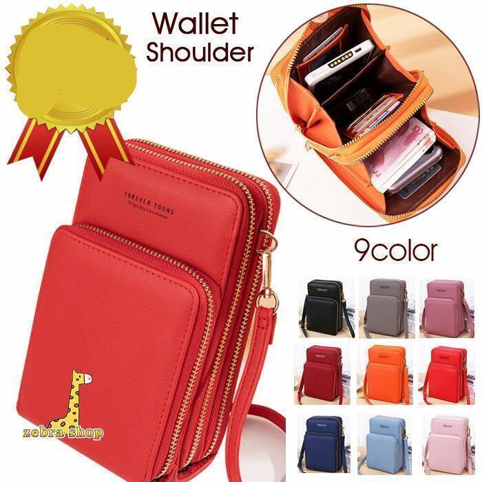 B, F, H, J, P, W - お財布 ショルダー お財布ショルダー お財布ポシェット スマホショルダー レディース お財布ポーチ 軽量 コンパクト 縦型 財布 セカンドバッグ お財布ポシェット