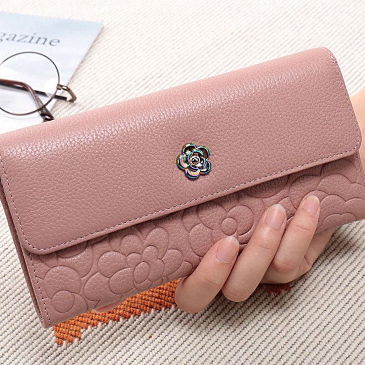 樂天商城 - 新入荷 牛革　本革　長財布 レディース 小銭入れ　カード入れ　サイフ　おしゃれwallet コンパクト　安い レザーサイフ　　大容量　可愛い