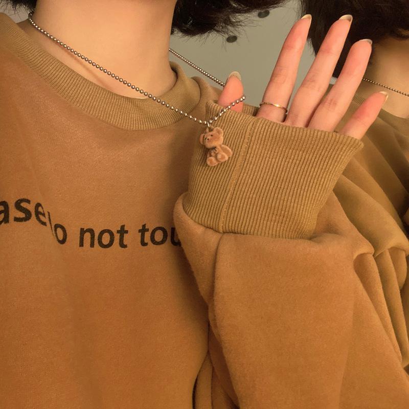 ネックレス ペンダント レディース 女性 アクセサリー ファッション小物 熊 クマ ぬいぐるみ 小さい チェーン シンプル おしゃれ かわいい キュー