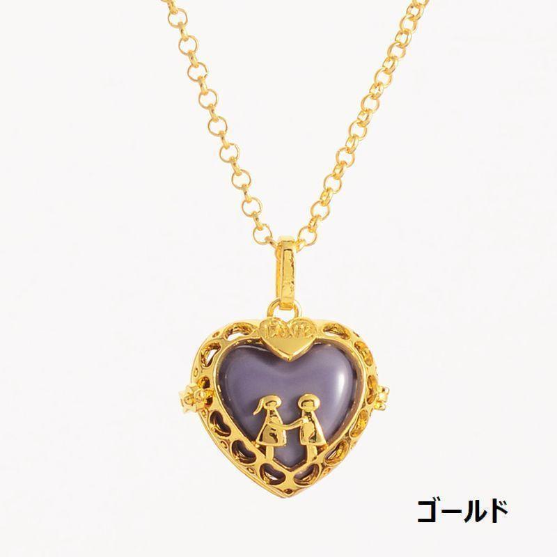 ネックレス ペンダント 鈴入り マタニティアクセサリー ロングネックレス ハート型...