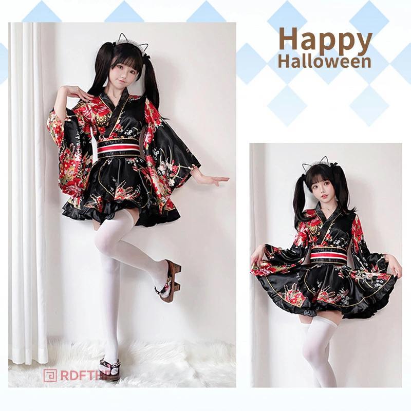 Rakuten - 花魁 着物ドレス 着物ドレス ミニ 浴衣 キャバドレス ミニドレス セクシー コスプレ コスチューム 衣装 ダンス キャバ パーティー イベント クリスマス