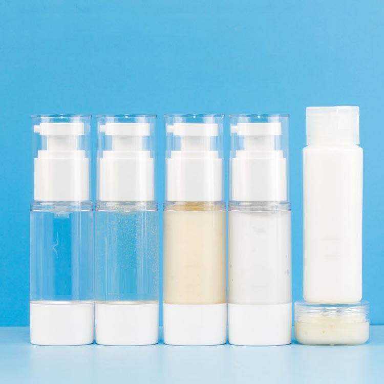 真空トラベルボトル 5本セット 容量30ml/50ml 収納ケース付き 詰め替えボトル 小分...