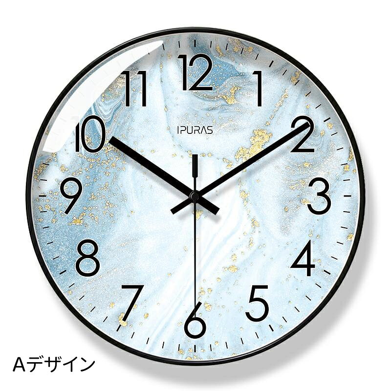 こちら製品はABSを使用、新たな成形技術を採用しております。時計をより繊細な質感があります。 時計面はPVCの材質で、UV印刷技術を採用し、画面の色はもっと鮮やかで明るく仕上がりいたします。 時計カバーは高透度ガラスを使用し、時計の表面を保護することはもちろん、またほこりを防ぐことができ、お手入れも簡単になります。 掛け時計 おしゃれ 北欧風 壁掛け時計 連続秒針 静音 ABS フレーム 非電波 インテリア 寝室 リビング 部屋 10インチ 12インチ 14インチ 25cm 30cm 35cm 電池：単3型電波機能のない非電波モデル。 北欧テイストのおしゃれな壁掛け時計です。 ABS 樹脂製フレーム、焼付塗装加工の金属指針、高透過ガラス、純銅コイル、静音ギアを採用。連続秒針により動作音がほとんどなく、寝室やリビングでも気にせずご使用いただけます。 掛け時計はケースカラーと印刷デザインをお選びいただけます。 ケースカラーはブラックとゴールドの 2 種類があり、印刷柄はそれぞれ異なります。 サイズは 10 インチ・12 インチ・14 インチの 3 サイズをご用意しております。 電池：単3型電波機能のない非電波モデル。 お部屋のインテリアに馴染みます。 ※サイズ表の実寸法は商品によって1-3cm程度の誤差がある場合がございます。