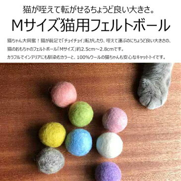 【メール便対応】猫 おもちゃ ボール Mサイズ お徳用100個パック スモーキーパステル 猫用 フェルトボール 一人遊び ひとりで遊べる 猫じゃらし ねずみ 猫用品 猫グッズ ペット・ペットグッズ おすすめ ねこ 猫 ネコ neko プレゼント ニャンクスストア 猫の日 ネコの日