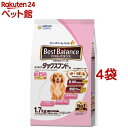 ベストバランス ミニチュア ダックスフンド用 13歳以上用 ふっくら(1.7kg 4袋セット)【ベストバランス】