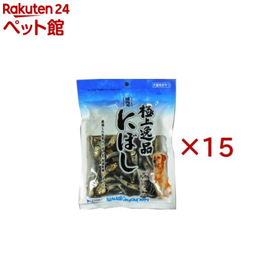 お店TOP＞猫用品＞猫のおやつ・サプリメント＞猫のかつお・にぼし(海産物)＞極上逸品 にぼし (150g×15セット)【極上逸品 にぼしの商品詳細】●おやつとして【極上逸品 にぼしの原材料】いわし、食塩、酸化防止剤(ビタミンE)【栄養成分】粗タンパク質・・・69％以上粗脂肪・・・5％以上粗繊維・・・0.1％以下粗灰分・・・12％以下水分・・・13％以下カロリー・・・309kcaL【規格概要】対象ペット年齢・・・子猫期、成猫期、高齢猫期、子犬期、成犬期、高齢犬期【注意事項】・直射日光を避け、なるべく低温で保存してください。開封後はお早めに与えてください。【発売元、製造元、輸入元又は販売元】藤沢商事※説明文は単品の内容です。リニューアルに伴い、パッケージ・内容等予告なく変更する場合がございます。予めご了承ください。(ニボシ 煮干し)・単品JAN：4902524218403藤沢商事360-0024 埼玉県熊谷市問屋町2-5-5048-524-1375広告文責：楽天グループ株式会社電話：050-5306-1825[猫用品]