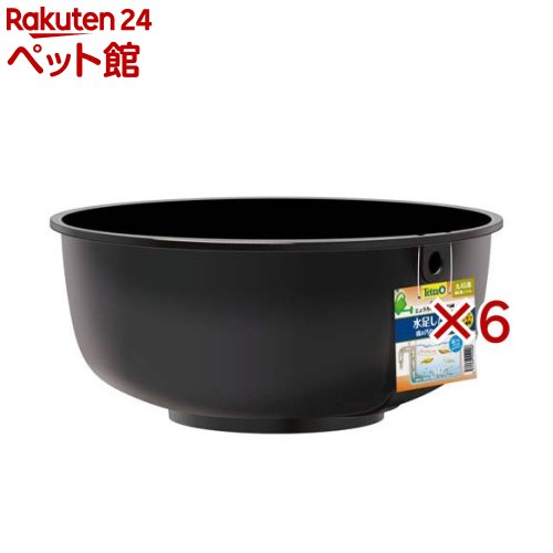 お店TOP＞アクアリウム用品＞水槽＞テトラ じょうろでキレイメダカ鉢 丸45 黒 (6セット)【テトラ じょうろでキレイメダカ鉢 丸45 黒の商品詳細】●足し水だけで、水を入れ替えることができるメダカ鉢です。●すり鉢状の底面で集めたメダカのフンなどの汚れを、足し水で押し流すことで水をキレイに保ちます。●雨でもメダカがあふれません。●丈夫なポリプロピレン製。【使用方法】・水洗いし、組み立てた当製品を、水平な場所に設置してください。・内側の水位線まで、カルキを抜いた水道水を入れてください。・水換え時は、じょうろなどで底面の汚れが舞い上がらないよう、ゆっくりと水を注いでください。・満水になると、底面の水が押し流され、側面の排水口から排水されます。・充分に水換えができるまで、この動作を繰り返し行ってください。※じょうろは別売りです。【規格概要】・鉢サイズ：幅45cm*奥行45cm*高さ19cm・材質：ポリプロピレン【ブランド】Tetra(テトラ)【発売元、製造元、輸入元又は販売元】スペクトラム ブランズ ジャパン※説明文は単品の内容です。リニューアルに伴い、パッケージ・内容等予告なく変更する場合がございます。予めご了承ください。・単品JAN：4571269554406スペクトラム ブランズ ジャパン220-0004　神奈川県横浜市西区北幸2-6-26 HI横浜ビル3階045-322-4330広告文責：楽天グループ株式会社電話：050-5306-1825[アクアリウム用品/ブランド：Tetra(テトラ)/]