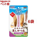 ペティオ 素材そのまま ねこちゃんの やわらか蒸しかつお ほたて貝柱味(2本入*6袋セット)【ペティオ(Petio)】