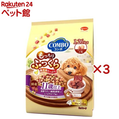 Premium - コンボ ドッグ もっちりふっくら 11歳以上(1.26kg×3セット)【コンボ(COMBO)】