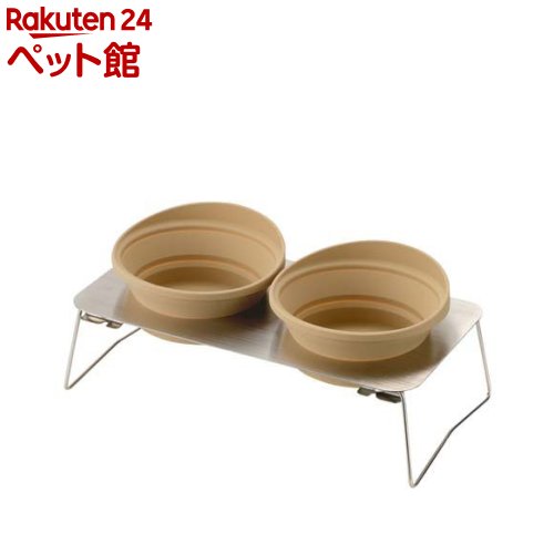 マークタス ポータブルディッシュスタンドM ベージュ(1セット)