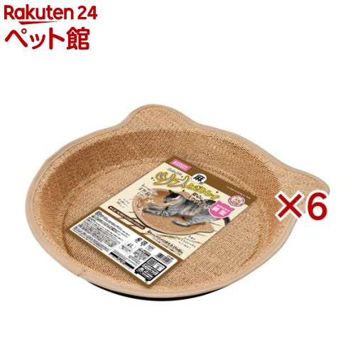 ニャンタクラブ ニャン太の麻のツメとぎトレイ 猫耳付き鍋型(6セット)【ニャン太】