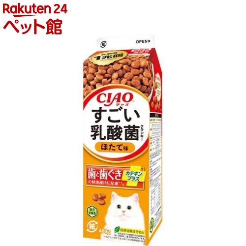 CIAO すごい乳酸菌 クランキー 牛乳パック ほたて味(400g)【チャオシリーズ(CIAO)】のサムネイル