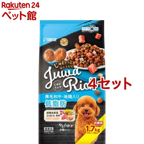 樂天商城 - じゅわリッチ 黒毛和牛・地鶏入り 低脂肪(1.7kg*4セット)