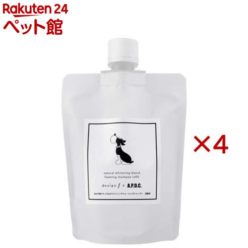A.P.D.C.おひげ用ナチュラルホワイトニングフォーミングシャンプー詰替え用(180ml×4セット)【A.P.D.C.】