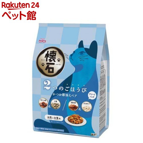 懐石 2つのごほうび かつお節添えペア 猫用(650g)【懐石】のサムネイル