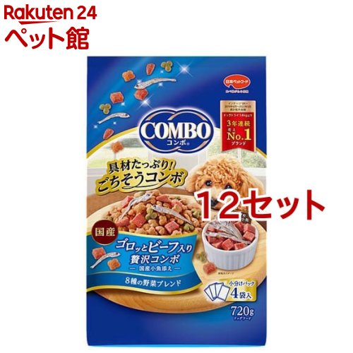 Rakuten - コンボ ドッグ ゴロッとビーフ入り(720g*12セット)【コンボ(COMBO)】