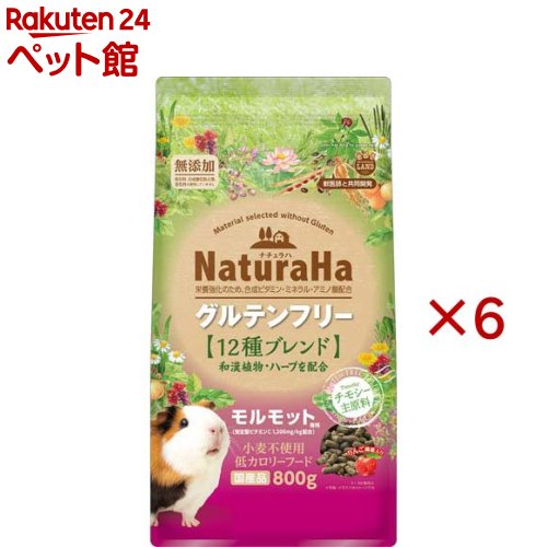 ナチュラハ グルテンフリー 12種ブレンド モルモット(800g×6セット)【ミニマルランド】