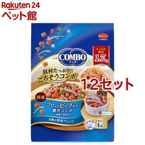 樂天商城 - コンボ ドッグ ゴロッとビーフ入り(1.7kg*12セット)【コンボ(COMBO)】