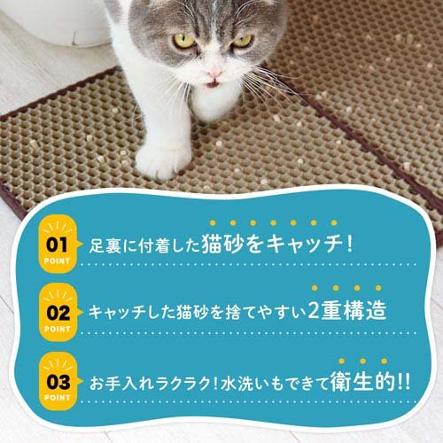 アイメディア 猫砂飛び散り防止マット(1個)【アイメディア】