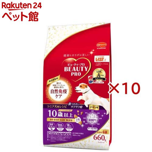 Mature Dog - ビューティープロ ドッグ 10歳以上(4袋入×10セット(1袋165g))