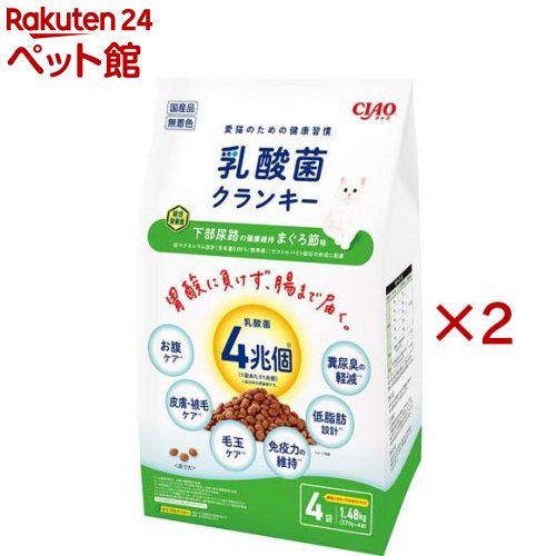 CIAO 乳酸菌クランキー下部尿路の健康維持 まぐろ節味(4袋入×2セット(1袋370g))
