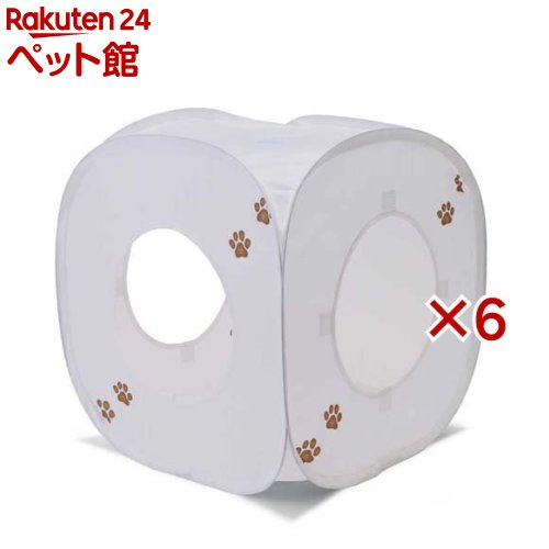 キャットプレイキューブ ホワイト(6セット)【猫壱】