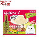 CIAO ちゅ～る とりささみ・チキンミックスバラエティ(14g*40本入*2袋セット)【ちゅ～る】