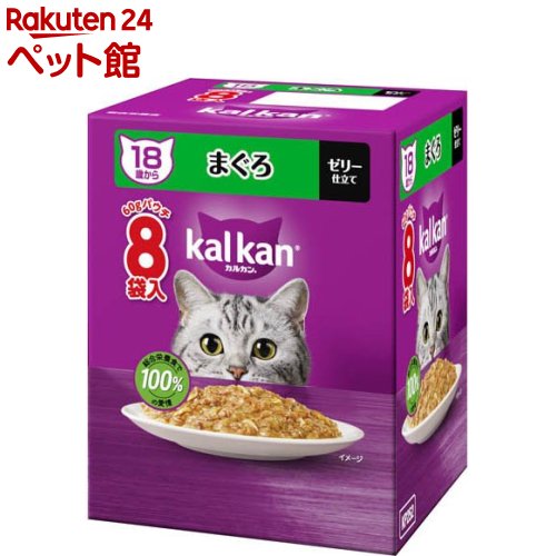 Natural - カルカン パウチ 18歳から まぐろ キャットフード ウェットフード(60g×8袋入)【カルカン パウチ】[キャットフード ウェットフード]