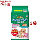 ジョイペット シャンプータオル ペット用 つめかえ用(100枚入*3袋セット)【ジョイペット(JOYPET)】