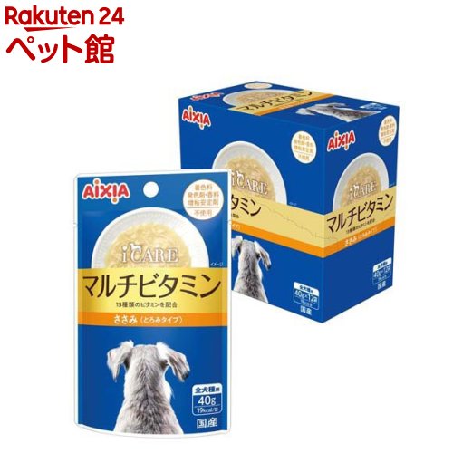 i CARE ドッグマルチビタミン ささみ とろみタイプ(12袋入×4セット(1袋40g))【i CARE(アイケア)】