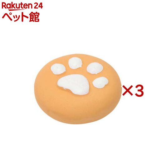 お店TOP＞犬用品＞犬のおもちゃ・しつけ＞犬のぬいぐるみ＞ループプーピーズ パウクッキー オレンジ (3セット)【ループプーピーズ パウクッキー オレンジの商品詳細】●「プーピーズ パウクッキー」は丸型でワンちゃんの足形がプリントされたおもちゃです。●柔らかく噛みやすいラテックス製でできています。●空気の出入りでプープーと楽しい高音が出ます。【規格概要】・材質：ゴム・サイズ：7×7×2cm・重量：24g【注意事項】本製品は犬用おもちゃです。本来の用途以外には使用しないでください。誤飲やいたずらを防ぐため飼い主様の目の届く場所で使用し、壊れかけた場合は直ちに使用を中止し新しいものに交換してください。飲み込んでも害のない素材を使用していますが、万一誤飲した時は獣医師に相談してください。おもちゃを投げて遊ぶときは、周囲の安全を十分に確認してください。幼児やペットの手の届かない場所に保管してください。【ブランド】ループ【発売元、製造元、輸入元又は販売元】ルークラン※説明文は単品の内容です。リニューアルに伴い、パッケージ・内容等予告なく変更する場合がございます。予めご了承ください。・単品JAN：4582719342351ルークラン千葉市緑区あすみが丘2-1-4 花澤ビル3F043-205-1024広告文責：楽天グループ株式会社電話：050-5306-1825[犬用品/ブランド：ループ/]