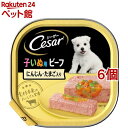 シーザー 子いぬ用 ビーフ にんじん・たまご入り(100g*6個セット)【d_cesar】【シーザー(ドッグフード)(Cesar)】[ドッグフード]