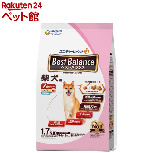 ベストバランスふっくら柴犬用 7歳頃から始める低脂肪(1.7kg)【dalc_unicharmpet】【d_ucd】【ベストバランス】[ドッグフード]