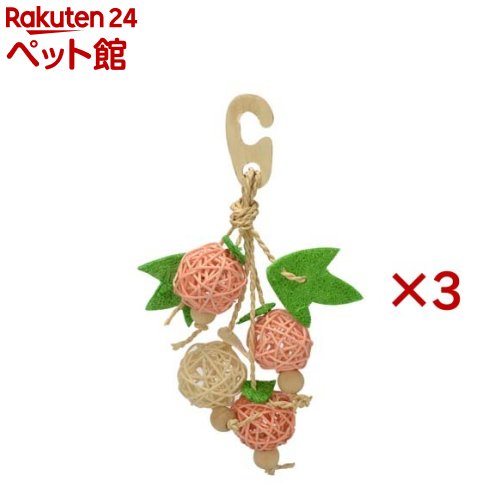 バードトイ ナチュラルハンガー フルーツ(3セット)【バードトイ】
