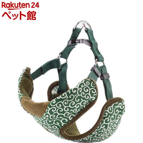 犬雅 唐草ベストハーネス M グリーン(1コ入)【ペティオ(Petio)】