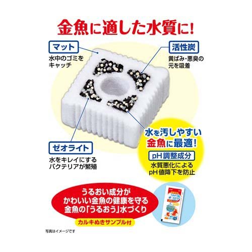 金魚元気 ロカボーイM交換ろ過材N(3個入×6セット)【金魚元気】