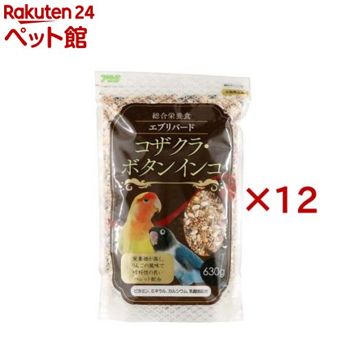 エブリバード コザクラ・ボタンインコ(630g×12セット)