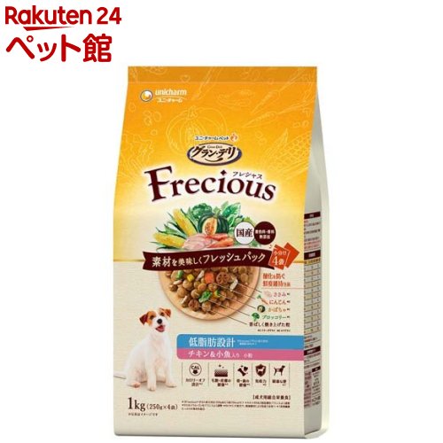 グラン・デリ フレシャス(Frecious) ドッグフード 成犬用 低脂肪設計 チキン＆小魚(2kg(334g×6袋))【グラン・デリ　Frecious】[フレッシュパック 国産]