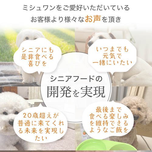 ミシュワン シニアドッグフード 国産鶏肉＆馬肉(1kg×4セット)【ミシュワン】 nyanzaq-10195520 楽天24 ペット館 サンプル画像2