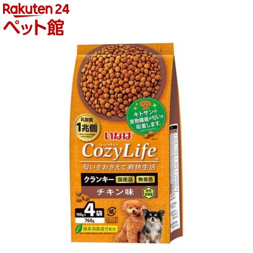いなば Cozy Life クランキー チキン味(190g*4袋入)のサムネイル